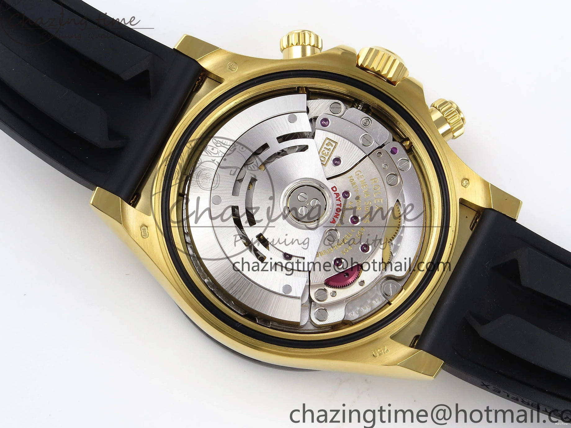 MiroTime 0106 DAYTONA 116518 APSF 1:1 BEST EDITION BLACK DIAL ON OYSTERFLEX RUBBER STRAP SH RelaxedFit 1782